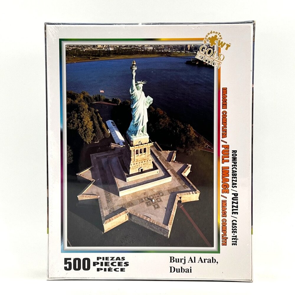 Statue Of Liberty New York 500-Piece Jigsaw Puzzle Gold Edition For Ages 12+ New - Picture 2 of 10